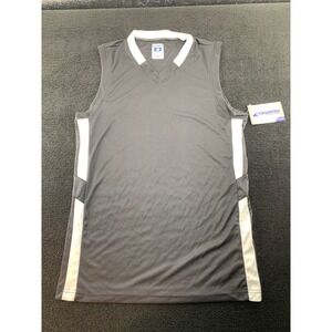 Champro Sports Adult S V Neck Athletic‎ Jersey Basketball Soccer Gray White